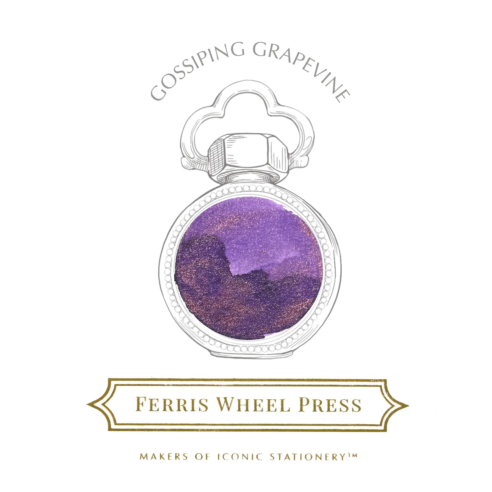 Ferris Wheel Press Fountain Pen Ink - Gossiping Grapevine (38ml / 10ml)