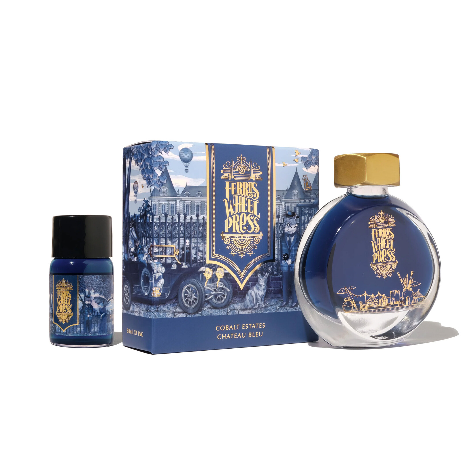 Ferris Wheel Press Fountain Pen Ink - Cobalt Estates (38ml / 10ml)