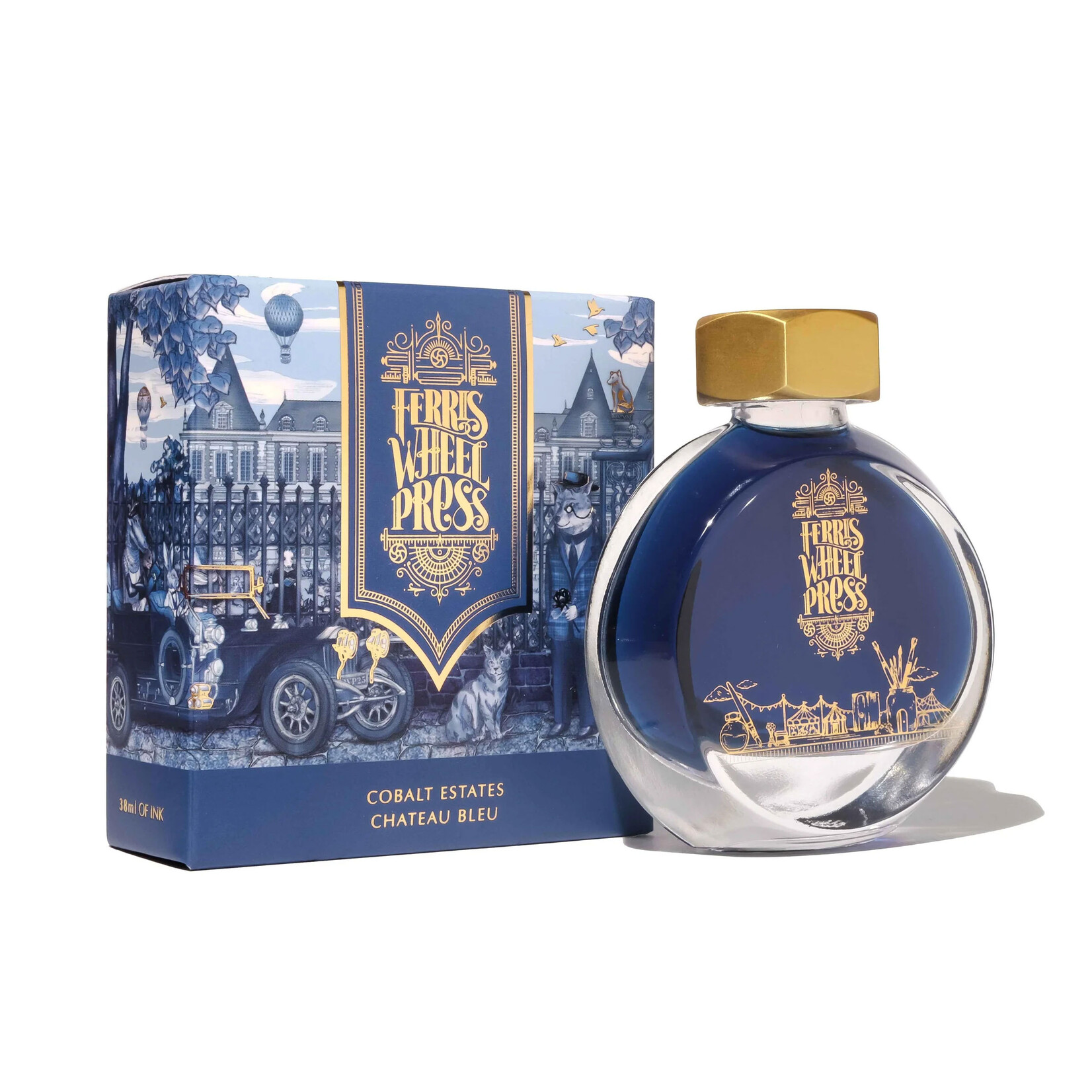 Ferris Wheel Press Fountain Pen Ink - Cobalt Estates (38ml / 10ml)