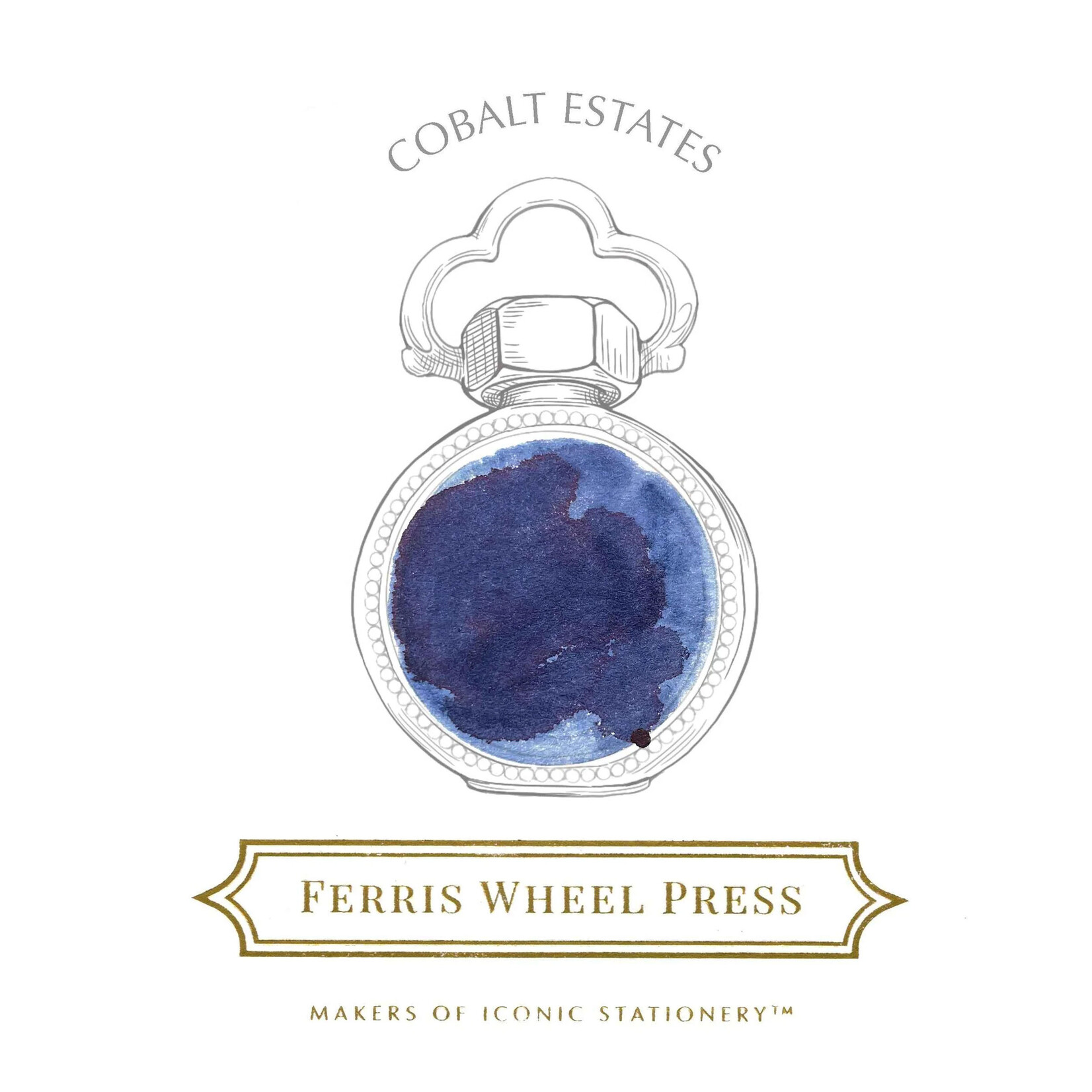 Ferris Wheel Press Fountain Pen Ink - Cobalt Estates (38ml / 10ml)