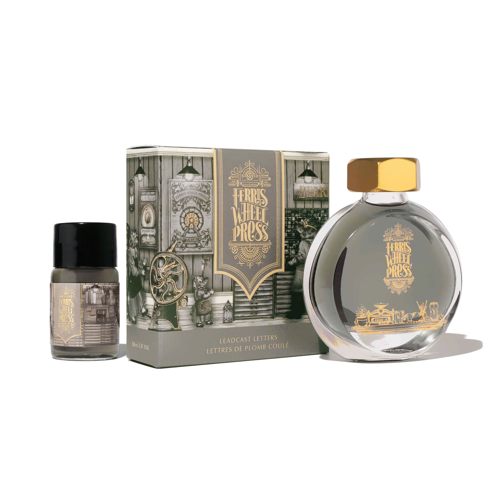 Ferris Wheel Press Fountain Pen Ink - Leadcast Letters (38ml / 10ml)