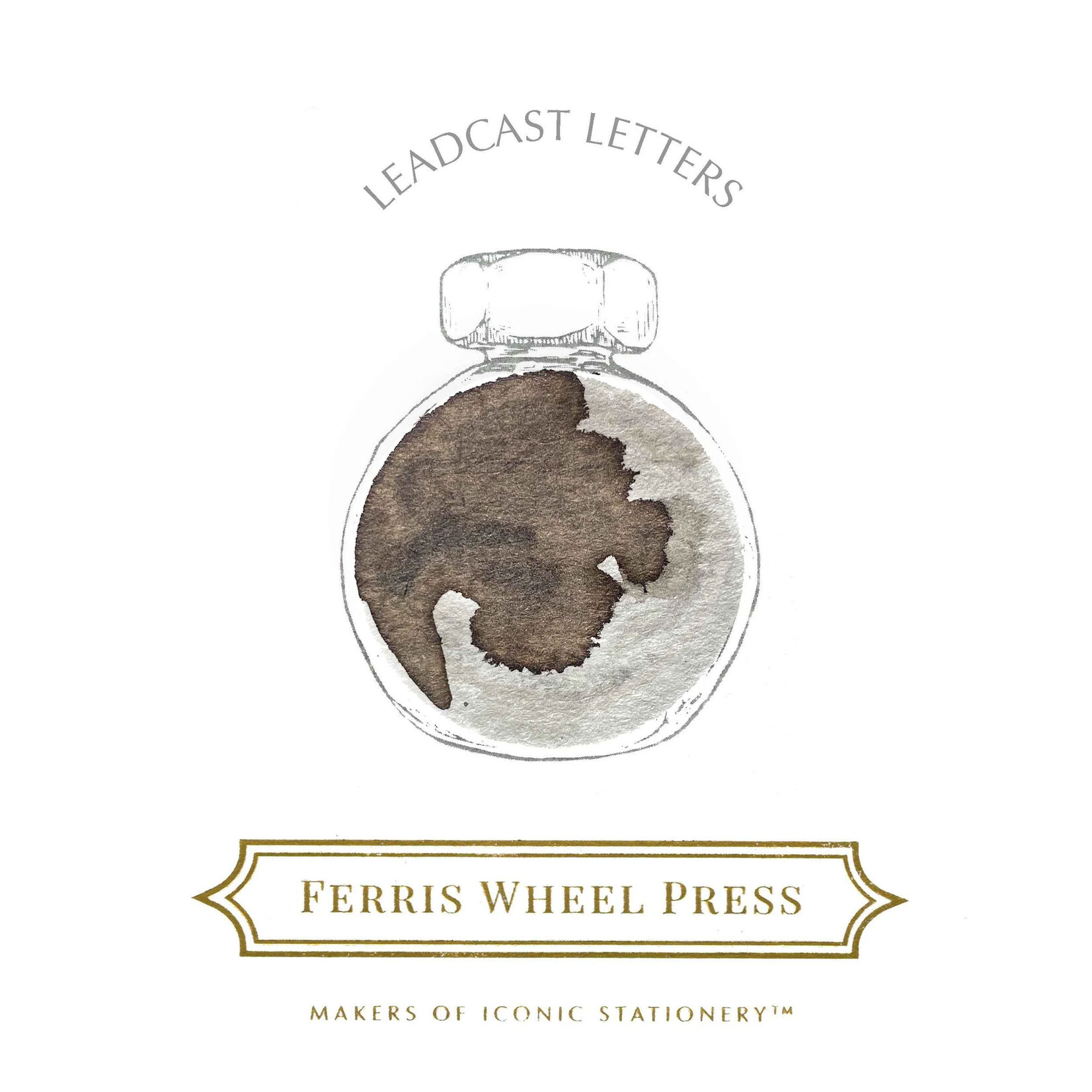 Ferris Wheel Press Fountain Pen Ink - Leadcast Letters (38ml / 10ml)