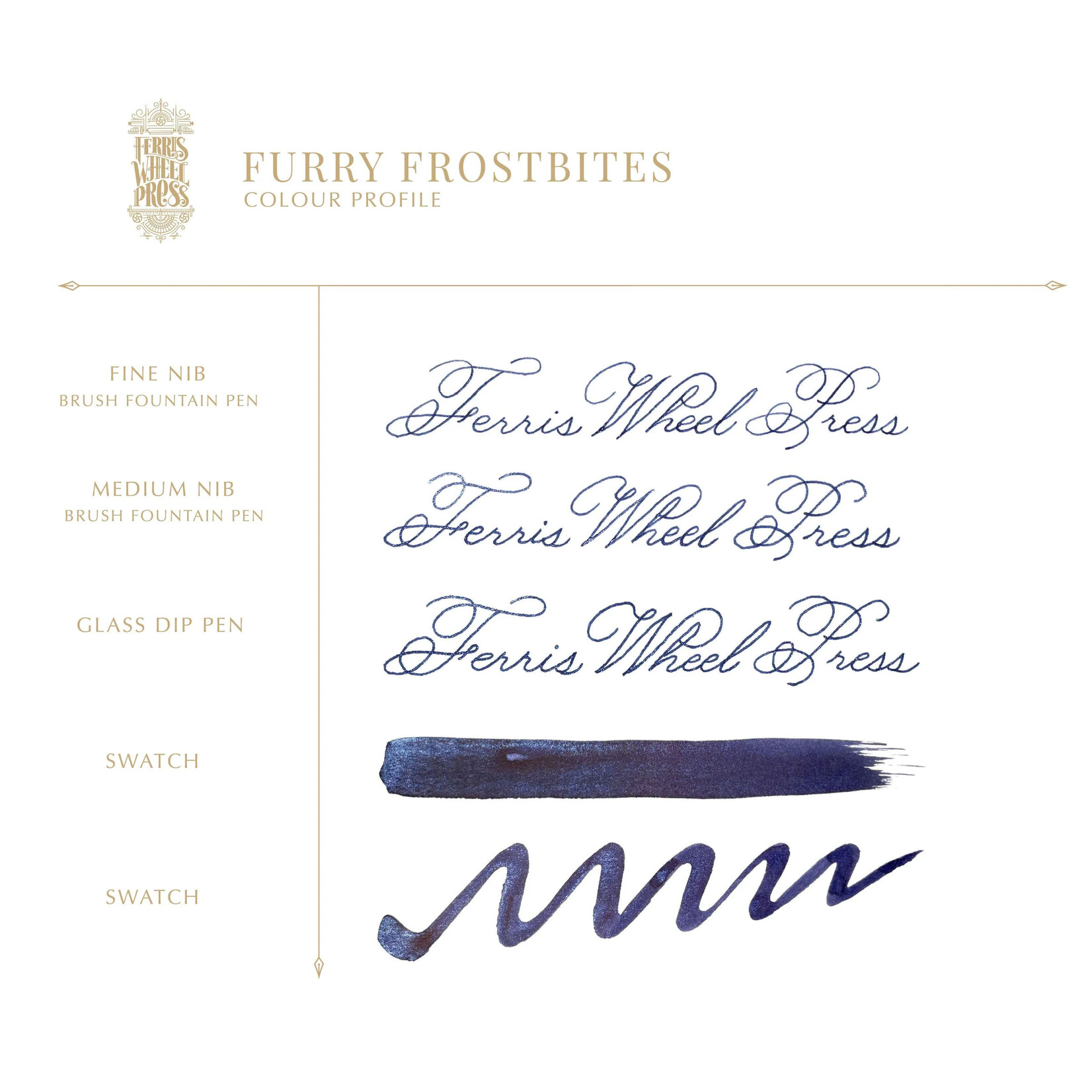 Ferris Wheel Press Fountain Pen Ink - Furry Frostbites (20ml / 10ml)