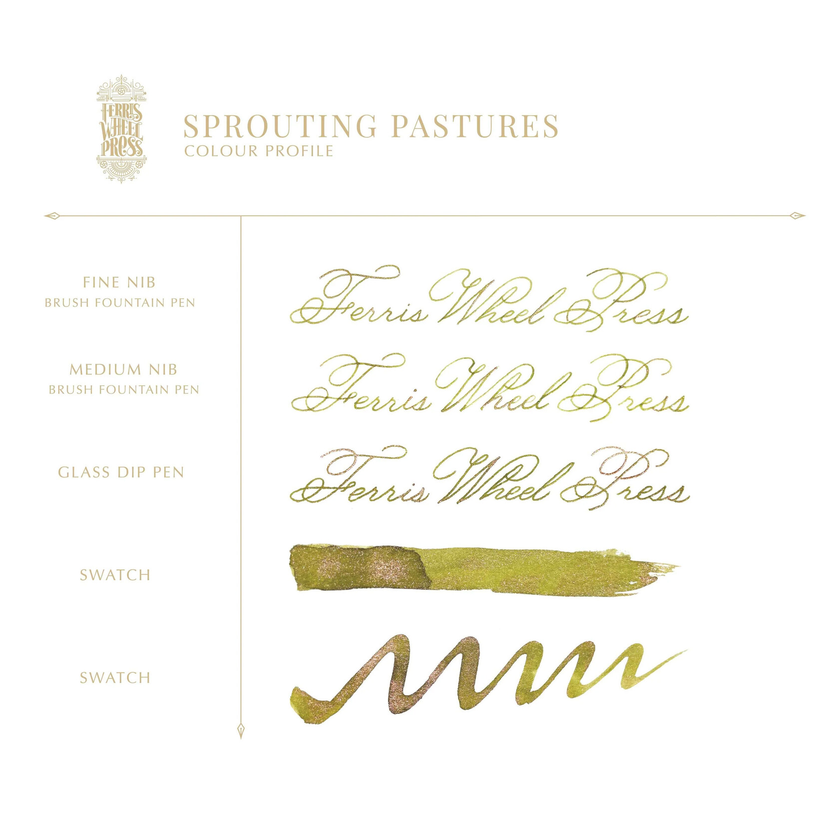 Ferris Wheel Press Ferris Wheel Press Fountain Pen Ink - Sprouting Pastures (20ml)