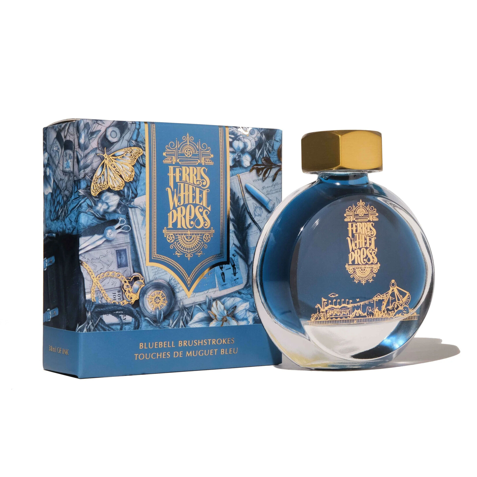 Ferris Wheel Press Fountain Pen Ink - Bluebell Brushstrokes (38ml)