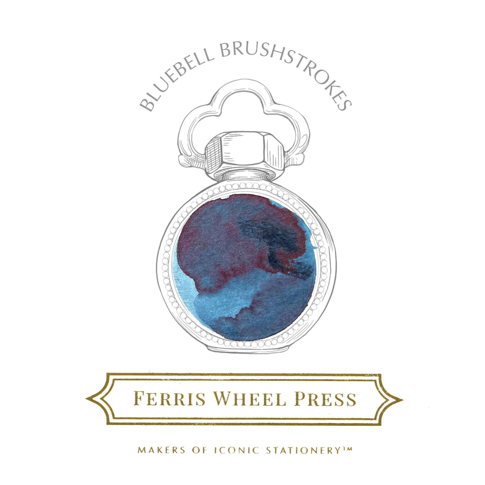 Ferris Wheel Press Fountain Pen Ink - Bluebell Brushstrokes (38ml)