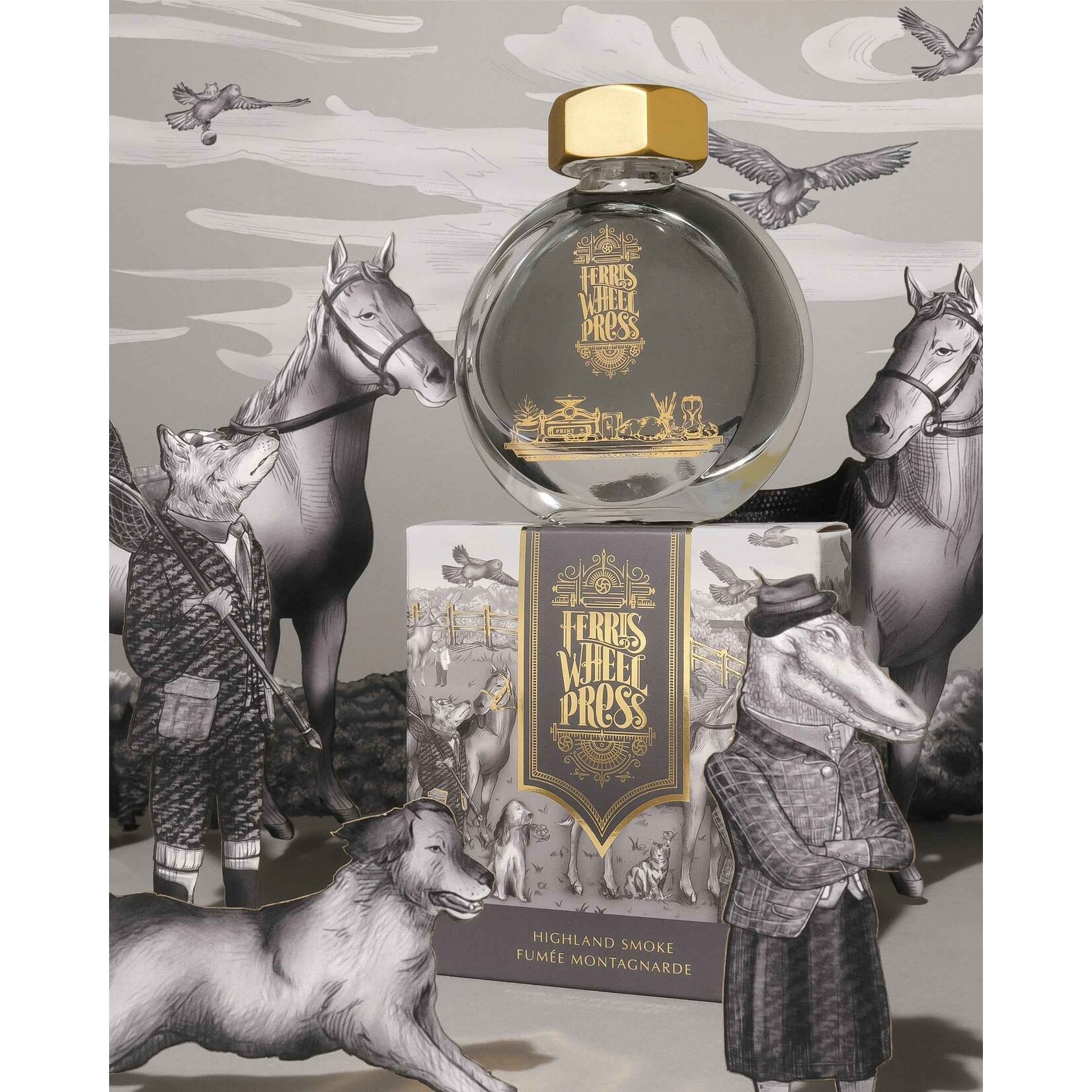 Ferris Wheel Press Fountain Pen Ink - Highland Smoke (38ml)