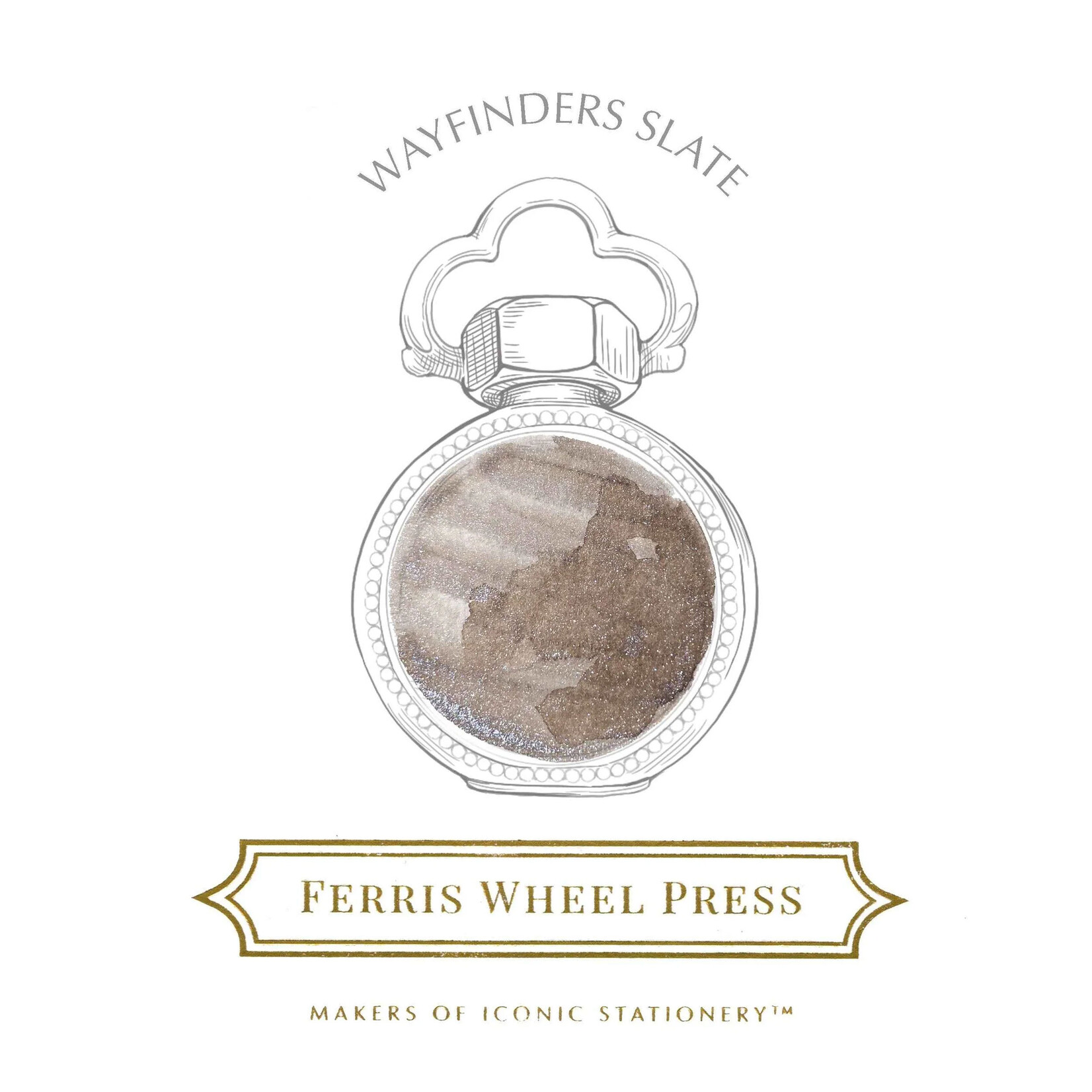 Ferris Wheel Press Fountain Pen Ink - Wayfinders Slate (10ml)