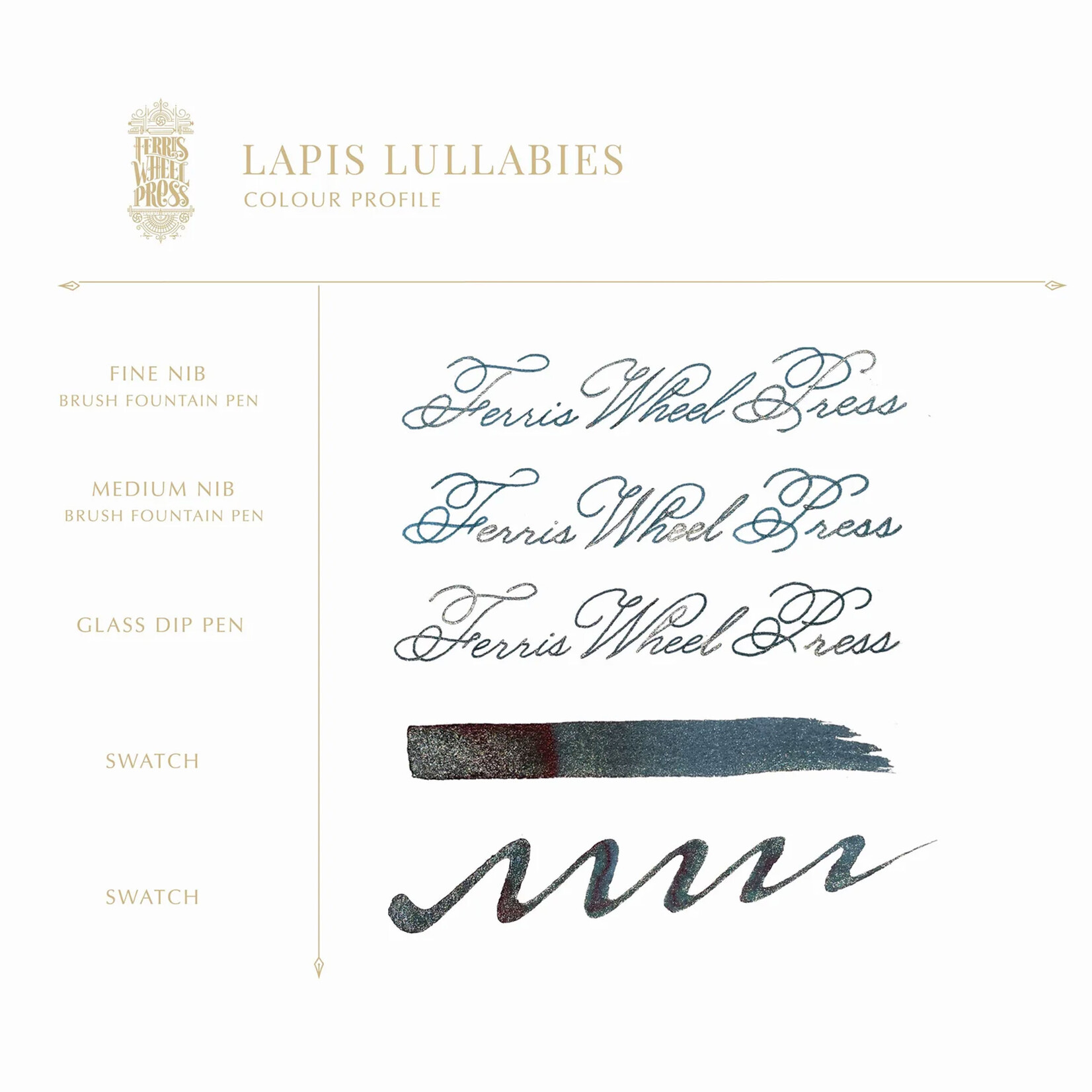 Ferris Wheel Press Fountain Pen Ink - Lapis Lullabies (20ml)