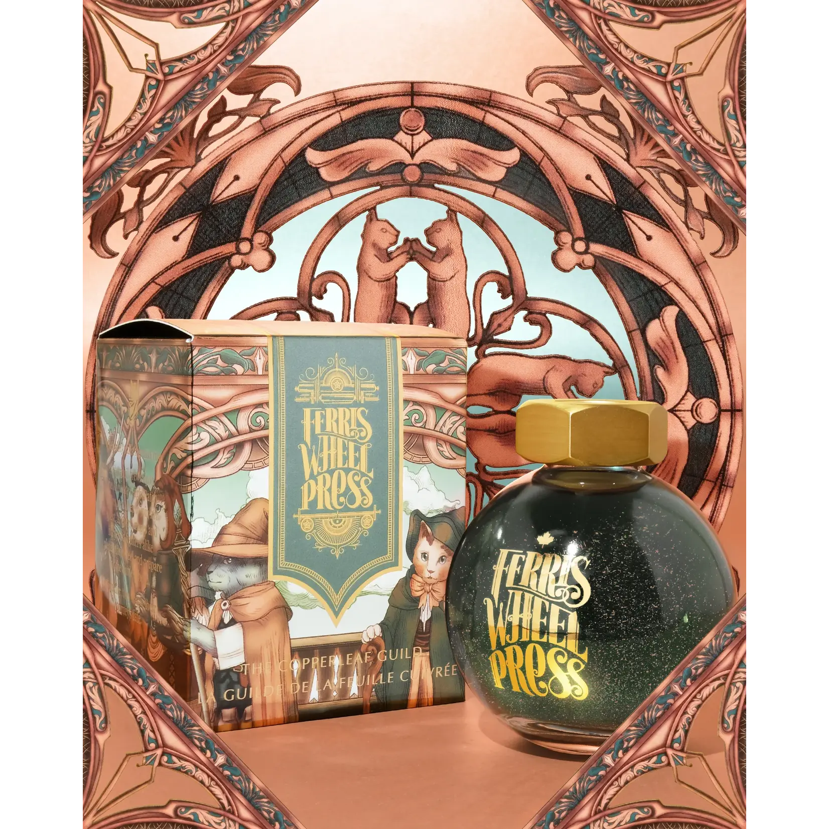 Ferris Wheel Press Fountain Pen Ink - The Copperleaf Guild (20ml / 10ml)