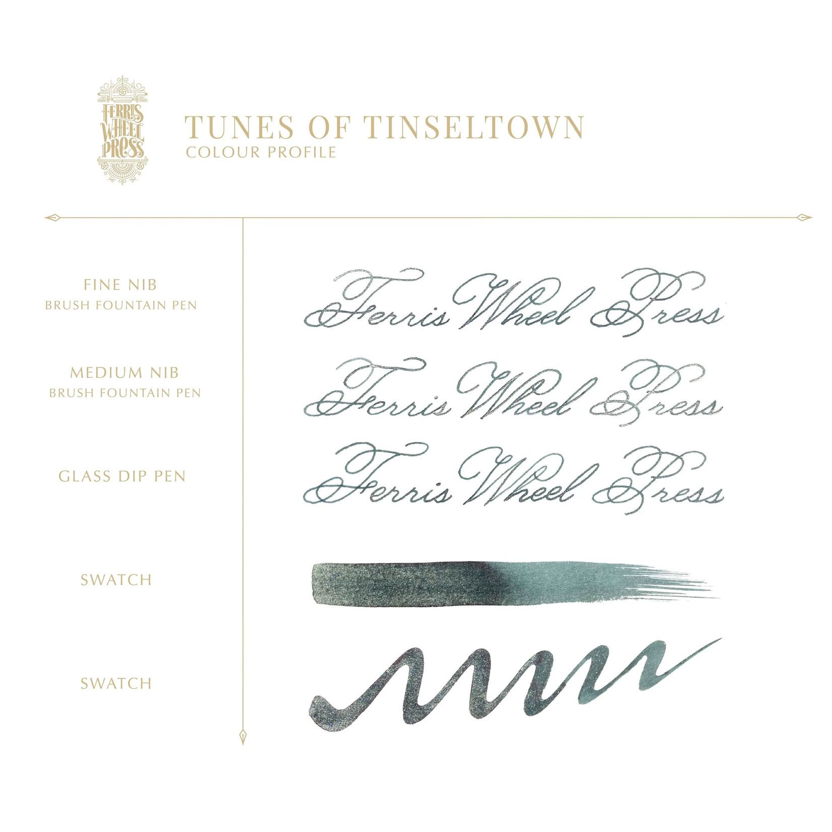 Ferris Wheel Press Fountain Pen Ink - Tunes of Tinseltown (38ml)
