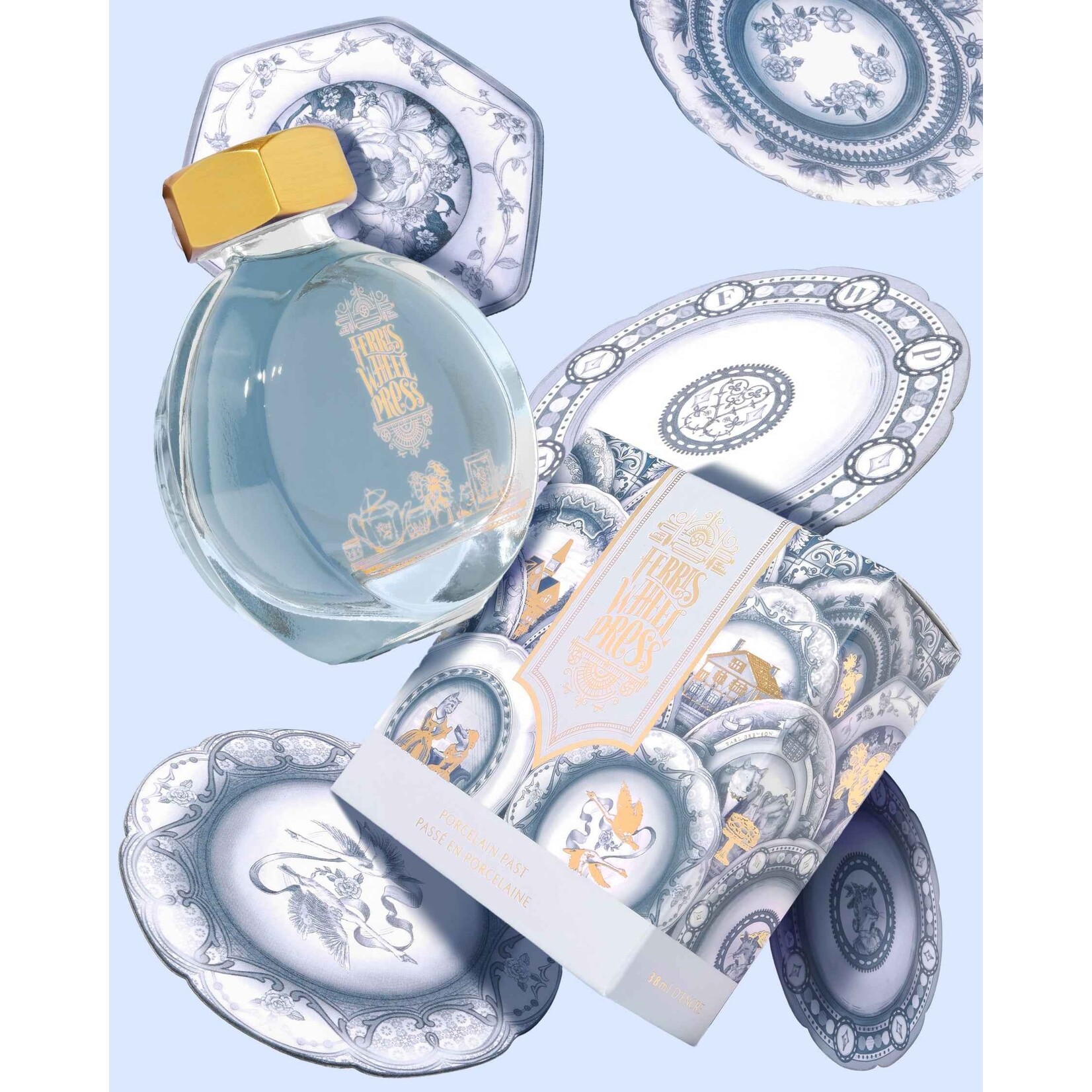 Ferris Wheel Press Fountain Pen Ink - Porcelain Past (38ml / 10ml)