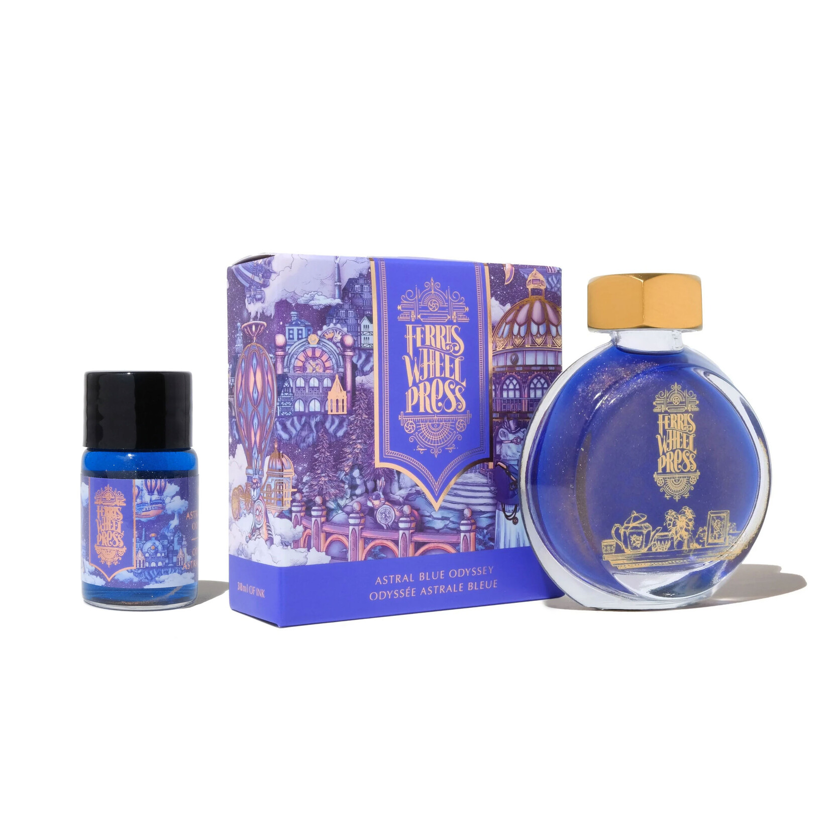 Ferris Wheel Press Fountain Pen Ink - Astral Blue Odyssey (38ml/10ml)