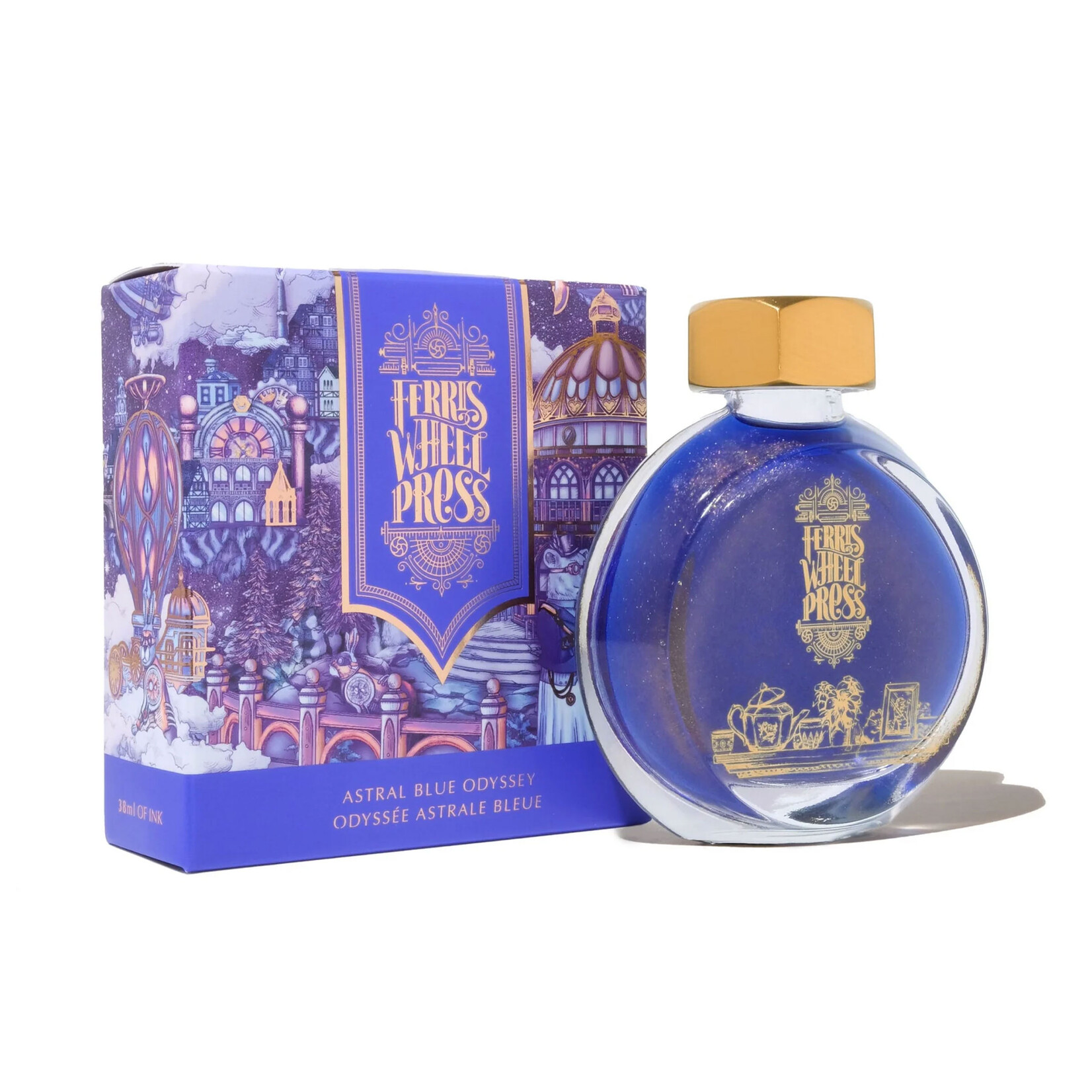 Ferris Wheel Press Fountain Pen Ink - Astral Blue Odyssey (38ml/10ml)