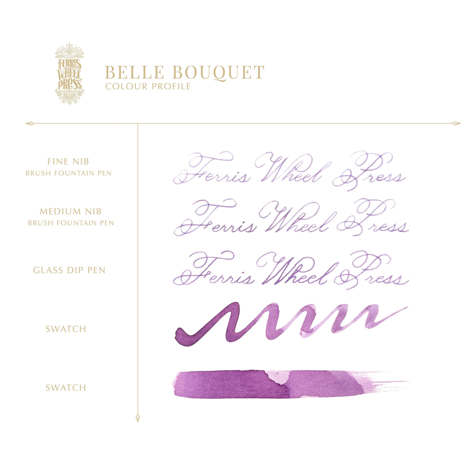 Ferris Wheel Press Fountain Pen Ink - Belle Bouquet (10ml)