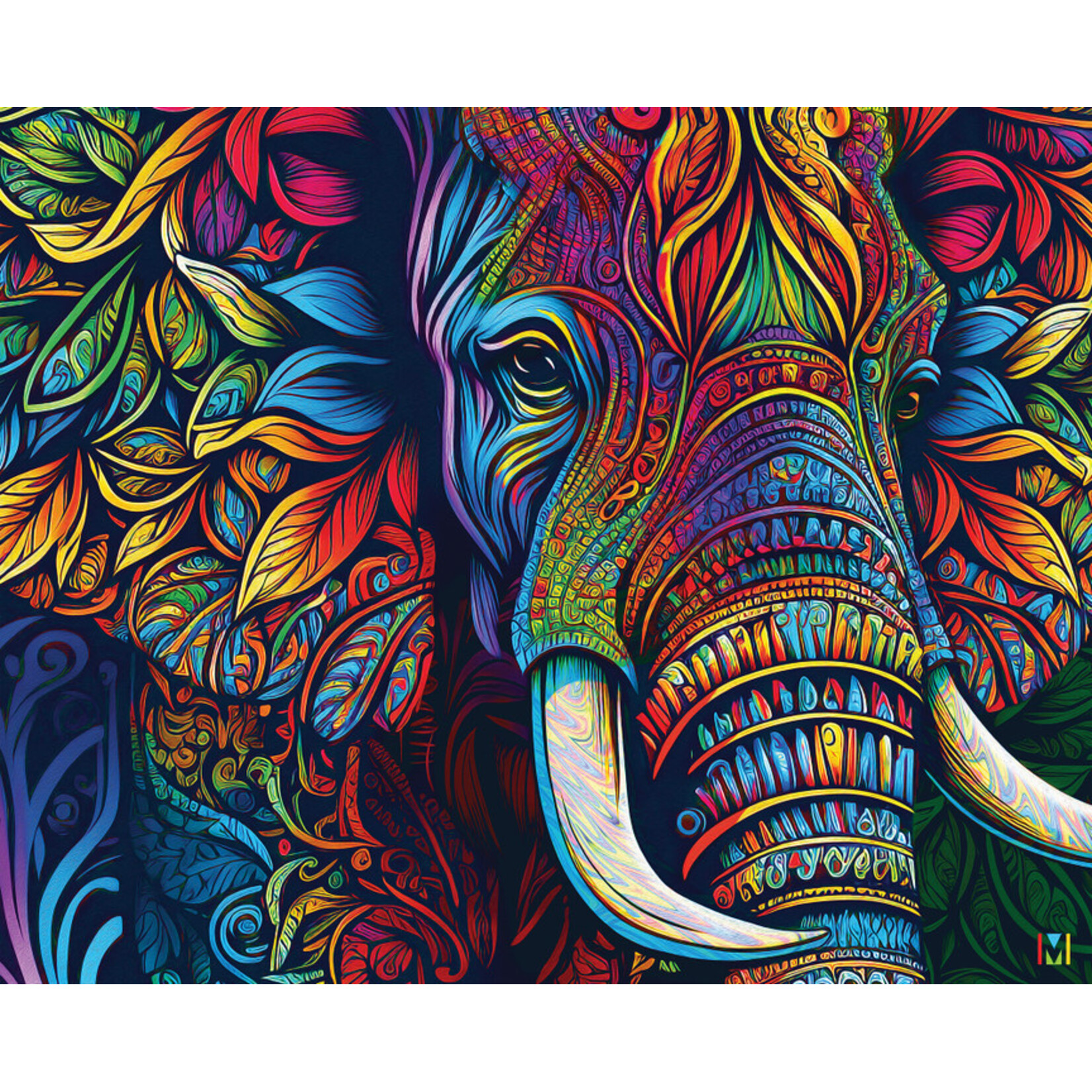 Springbok Puzzle - Elephant Mandala