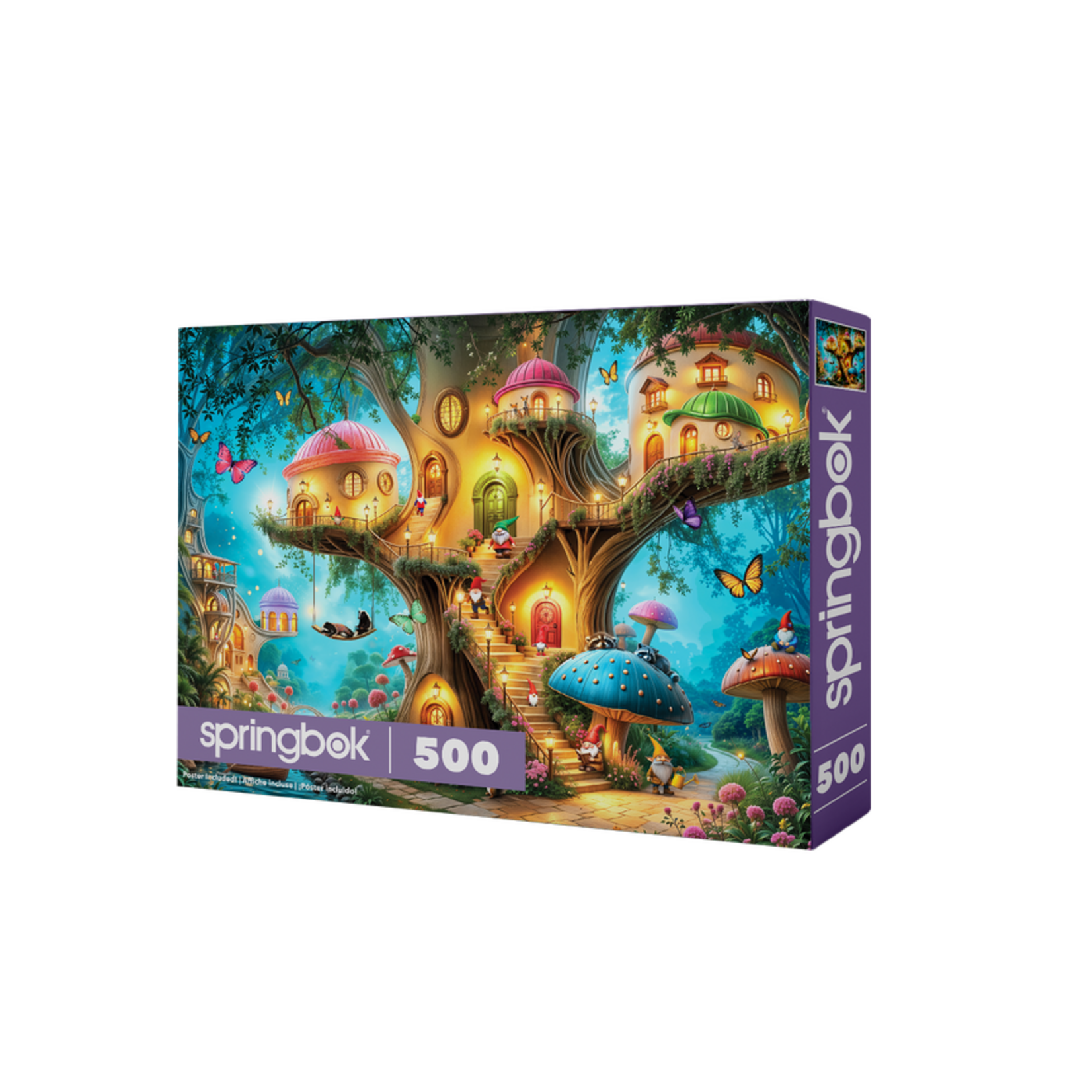 Springbok Puzzle - Jigsaw Puzzle - Gnome Treehouse Village (500-Piece)