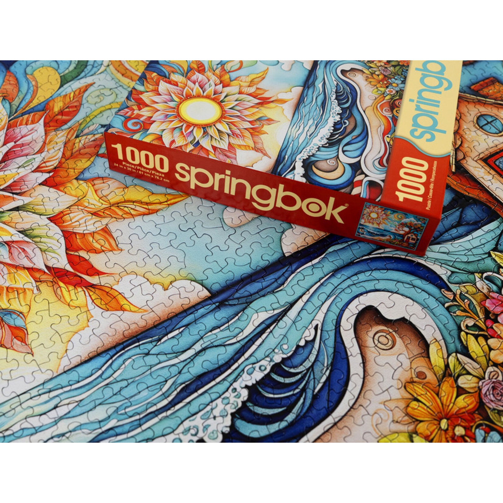 Springbok Jigsaw Puzzle - She Shed by the Sea Shore (1000-Piece)