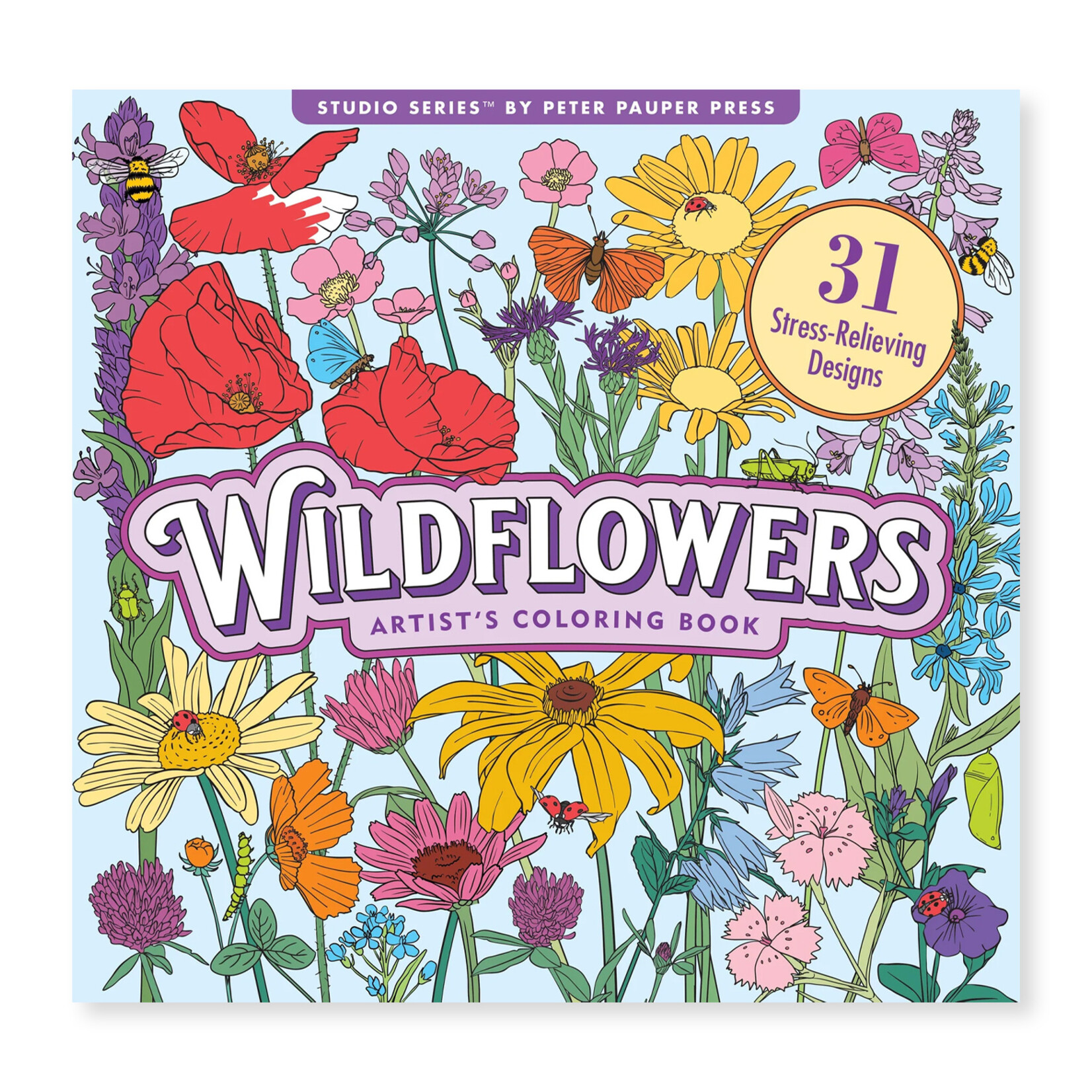 Peter Pauper Press Artist's Coloring Book - Wildflowers