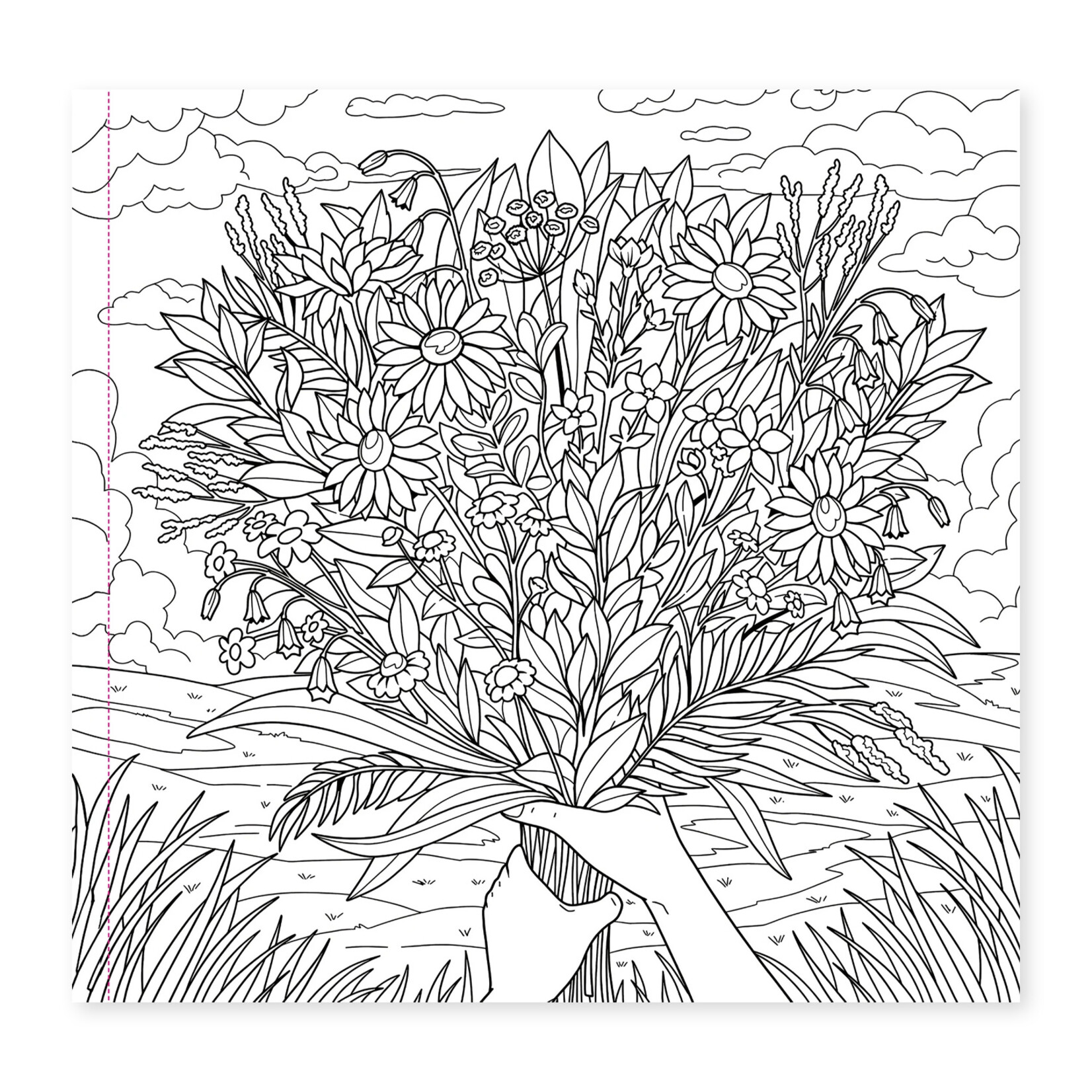 Peter Pauper Press Artist's Coloring Book - Wildflowers