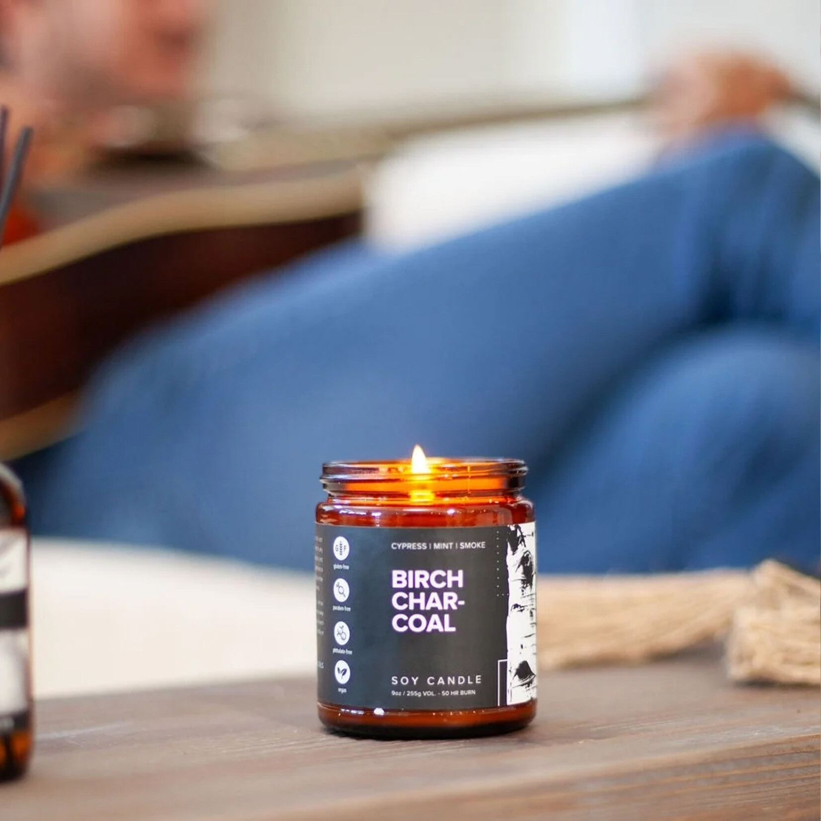 Broken Top Birch Charcoal - Solid Cologne | Bar Soap | Soy Candle