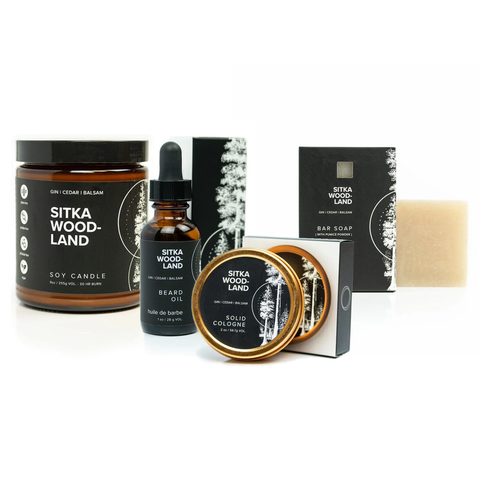 Broken Top Sitka Woodland - Solid Cologne | Beard Oil | Bar Soap | Soy Candle
