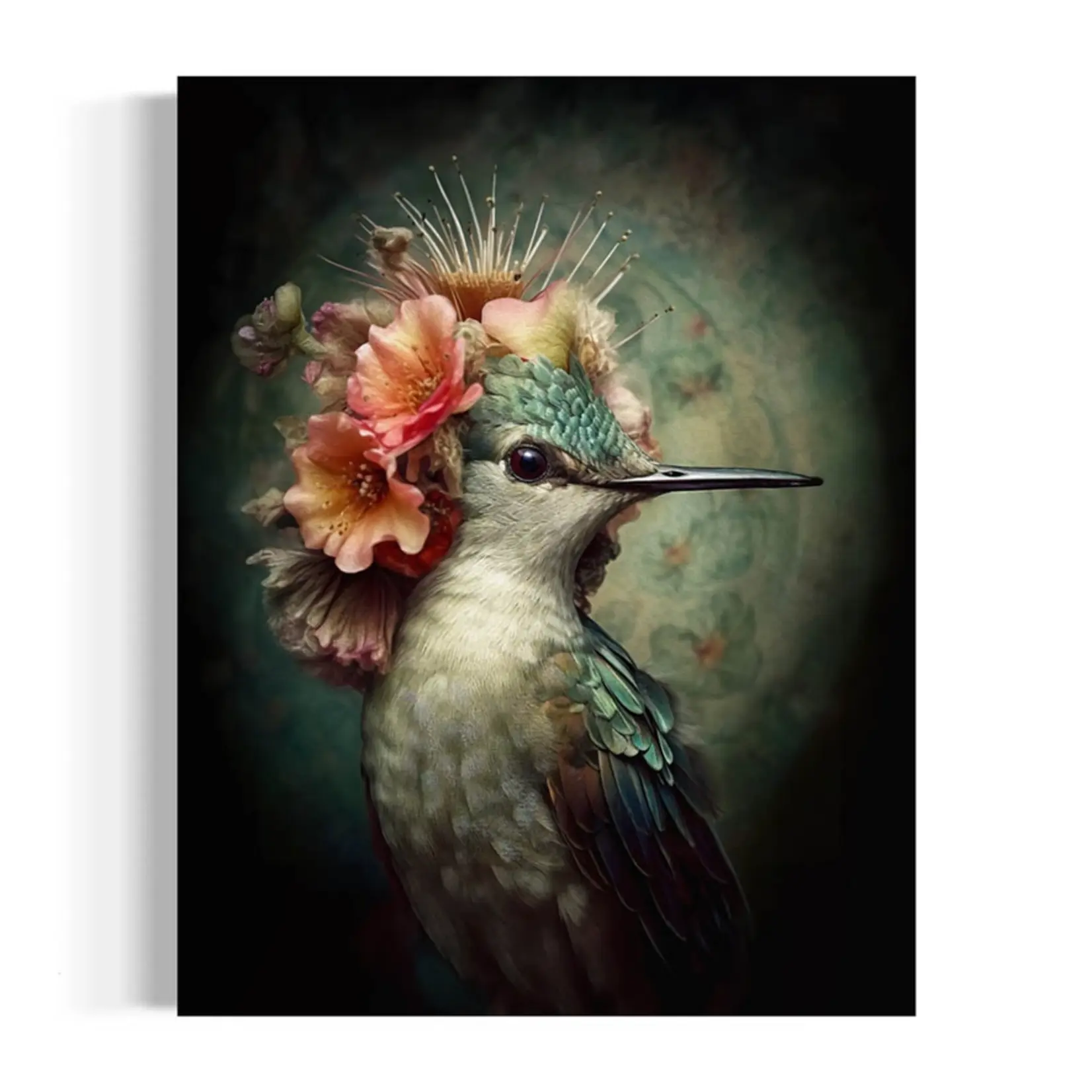 Salty Alyce Wall Decor - Hummingbird with Pink Flowers