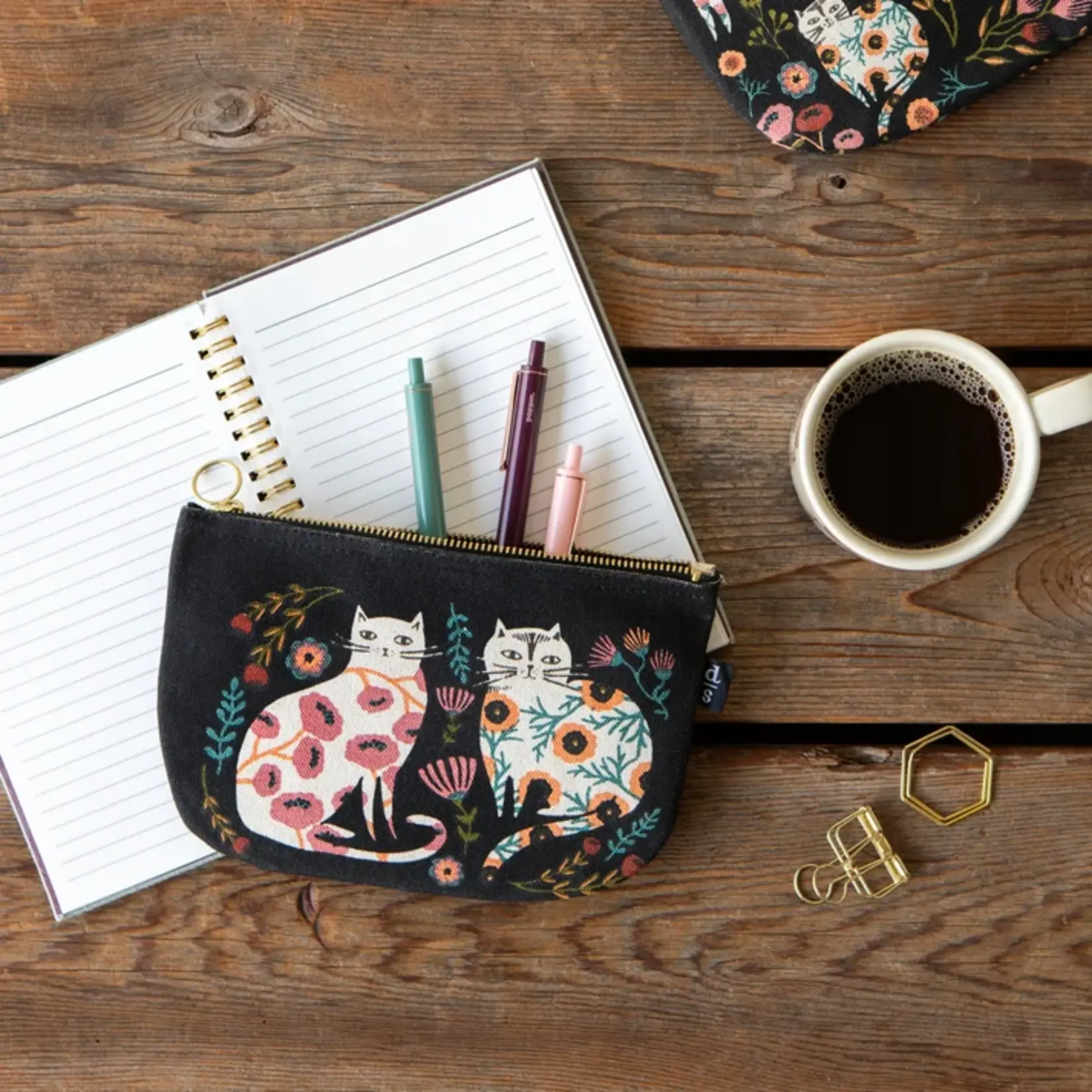 Danica Copy of Zip Pouch - Large - Catbloom