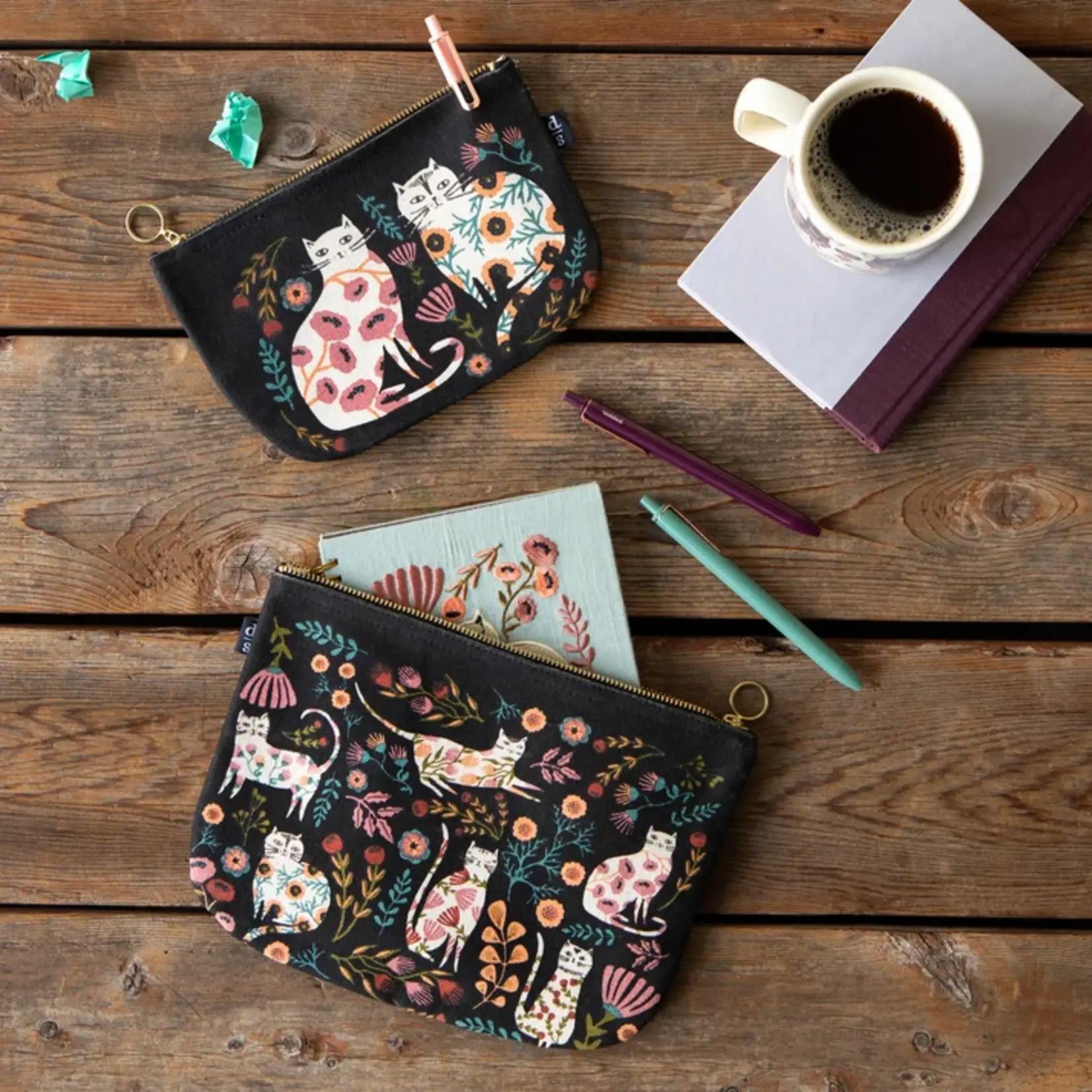 Danica Zip Pouch - Large - Catbloom