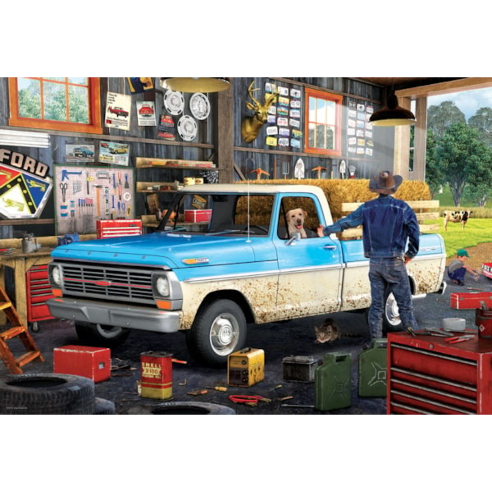 Puzzle - Tin - Pickup Truck