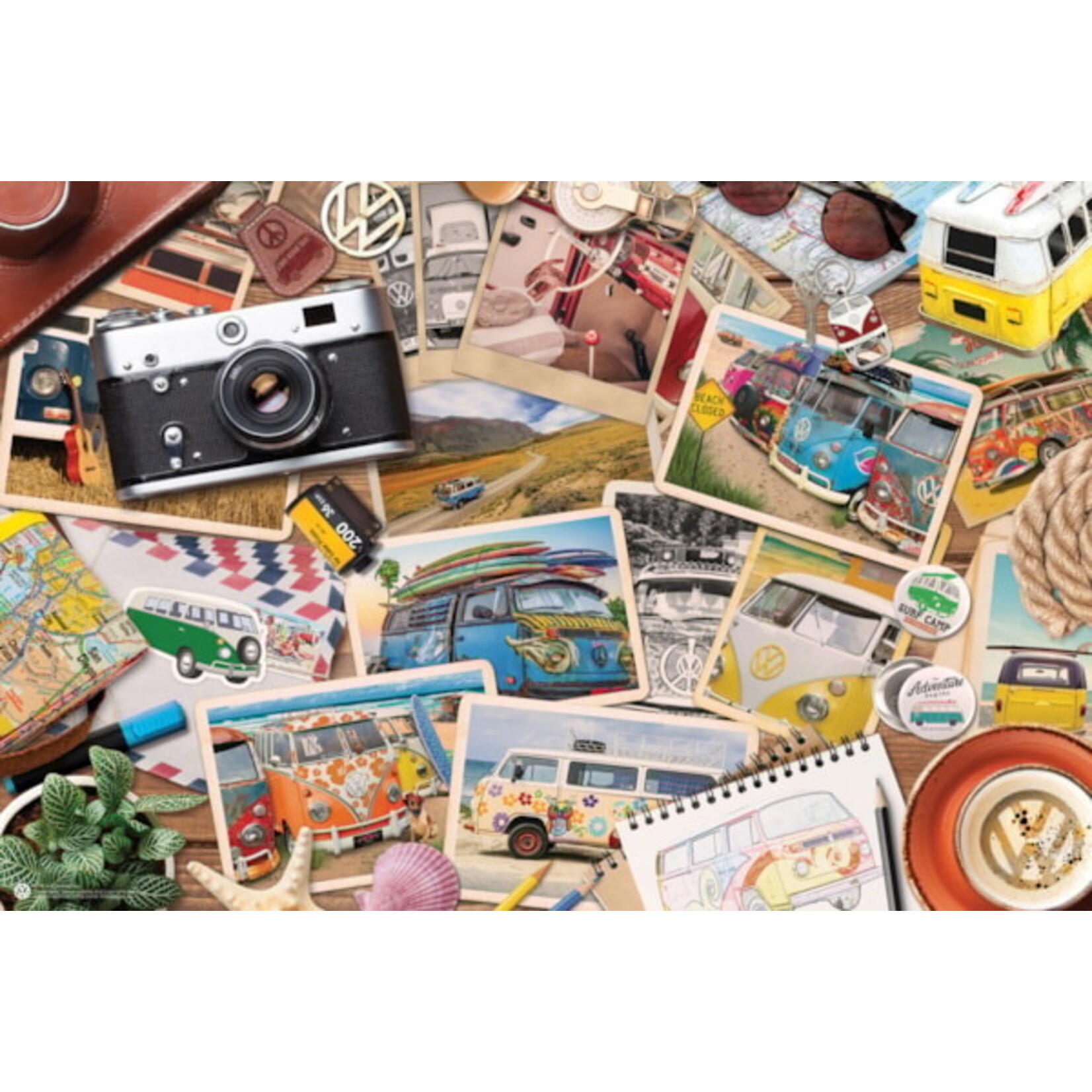 Puzzle - Tin - VW Bus Road Trips