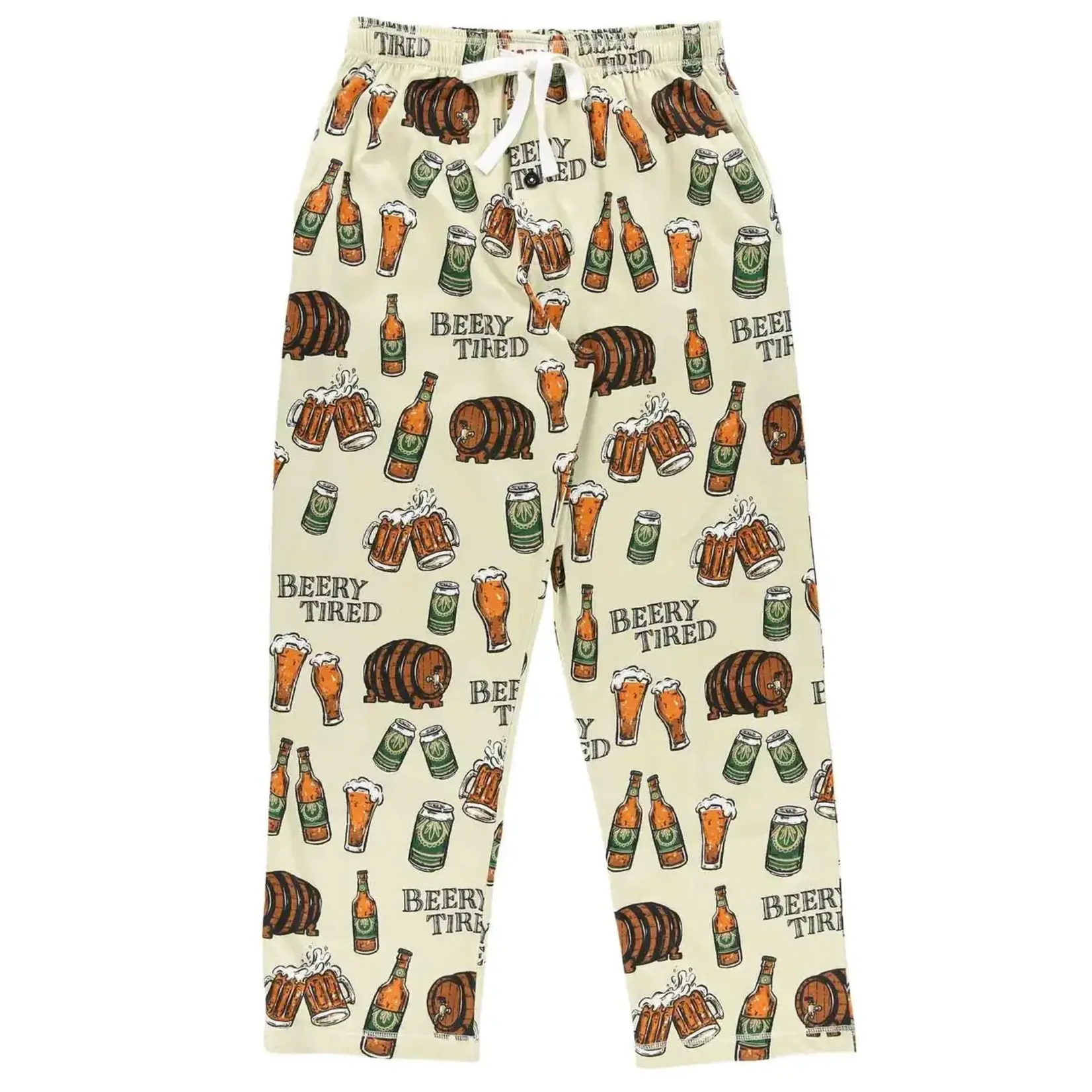 LazyOne PJ Pants - Beery Tired - Tan -