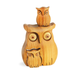Waldfabrik Wooden Owl with Two Small Ones