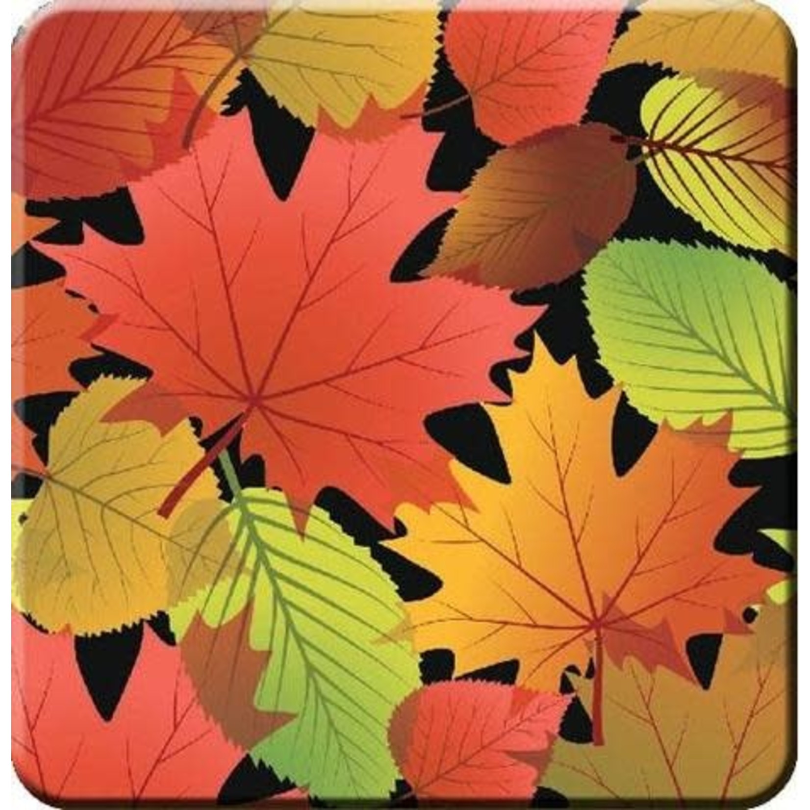 Coaster - Fall Leaves - Black