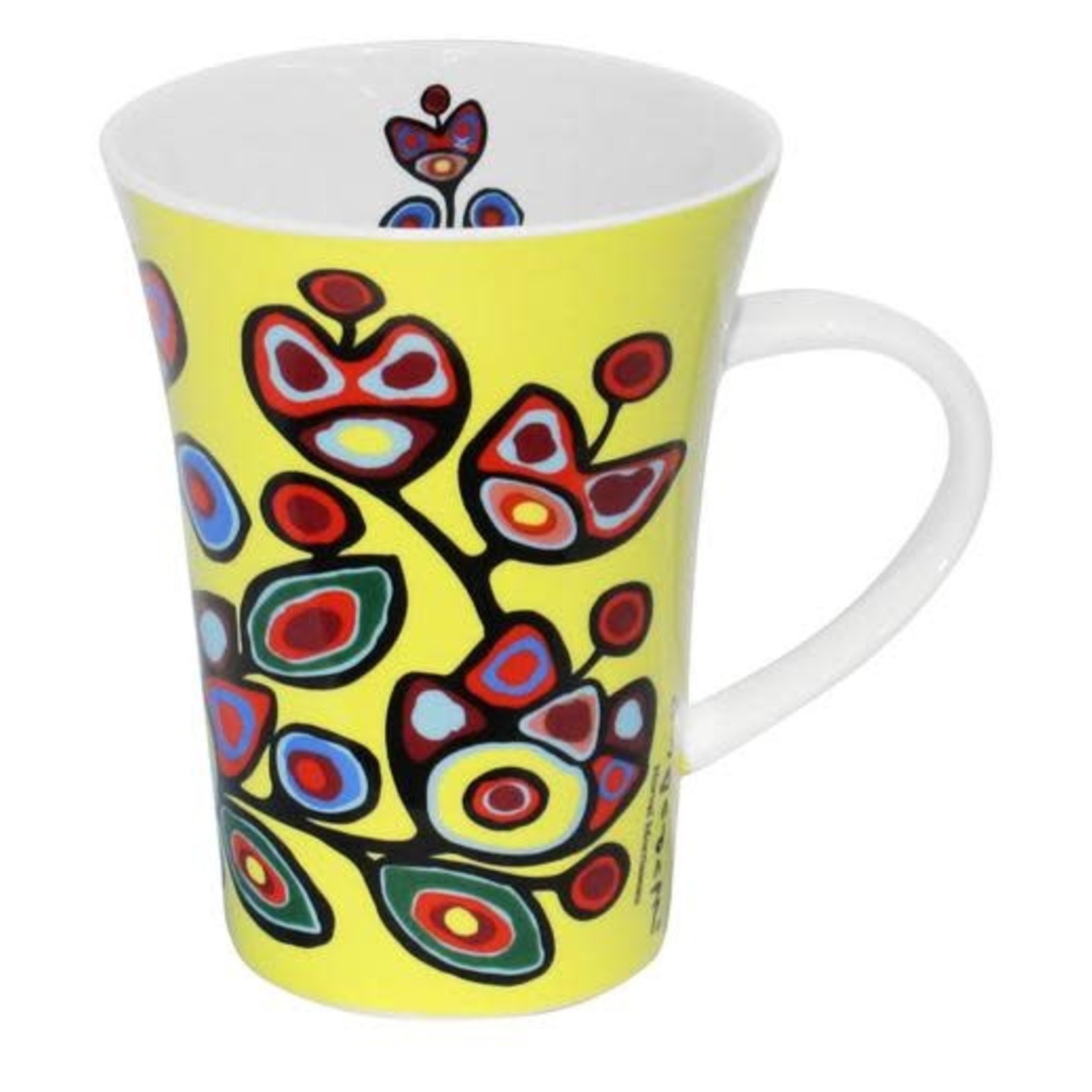 Mug  - Floral on Yellow