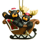 Bearfoots Ornament - Bear Sleigh Ride