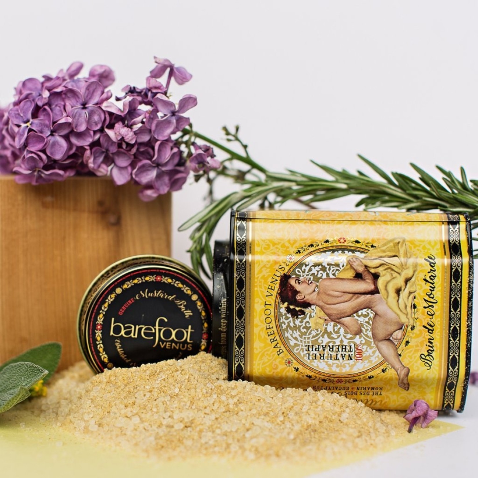 Barefoot Venus SALE Tin - Bath Soak - Mustard