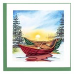 Quilling Card Quilling Card - River Canoes