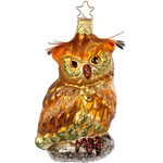 Inge - Glass Ornament - Forest Owl - 4.2"