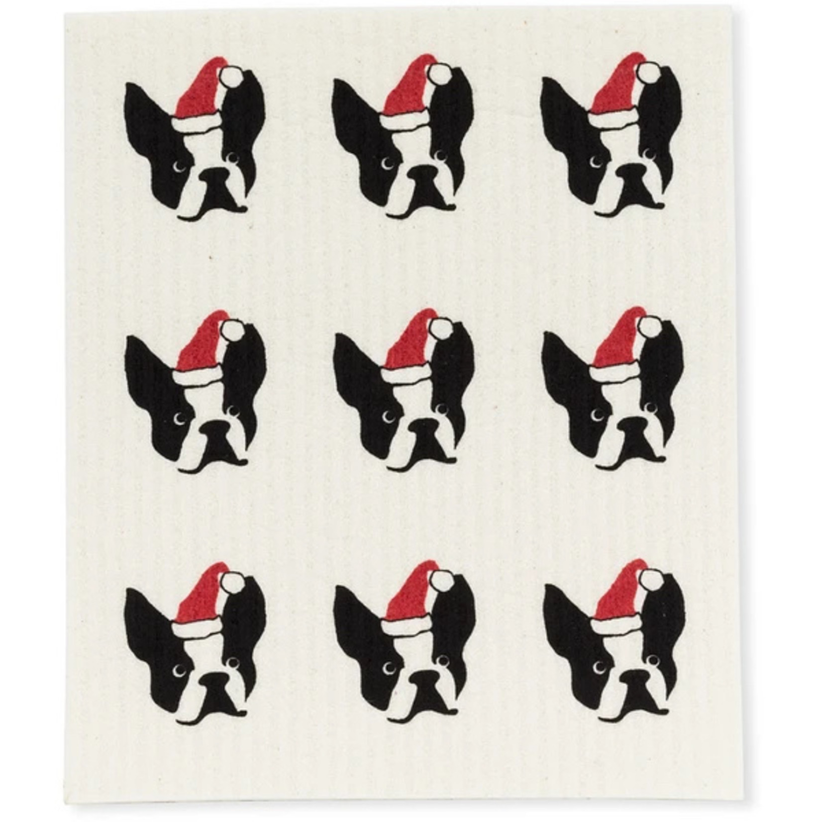 Abbott Clearance Dish Cloth - Multi Santa Dog