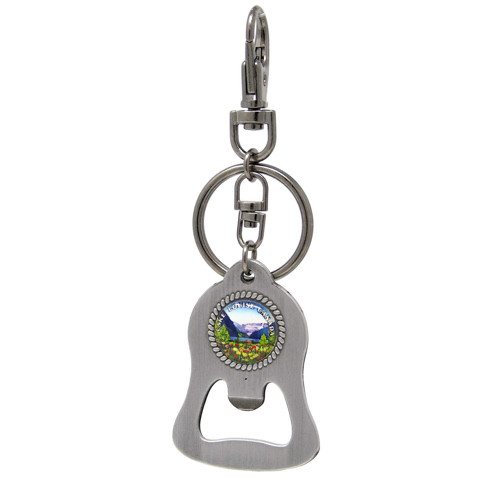 Keychain - Cameo Bottle Opener Pewter