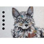 Indigenous Collection Art Card - Micqaela - Prairie Wolf