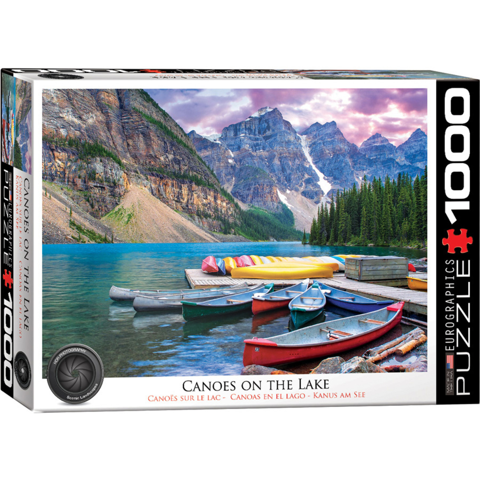 Puzzle - Canoes on the Lake - Moraine Lake