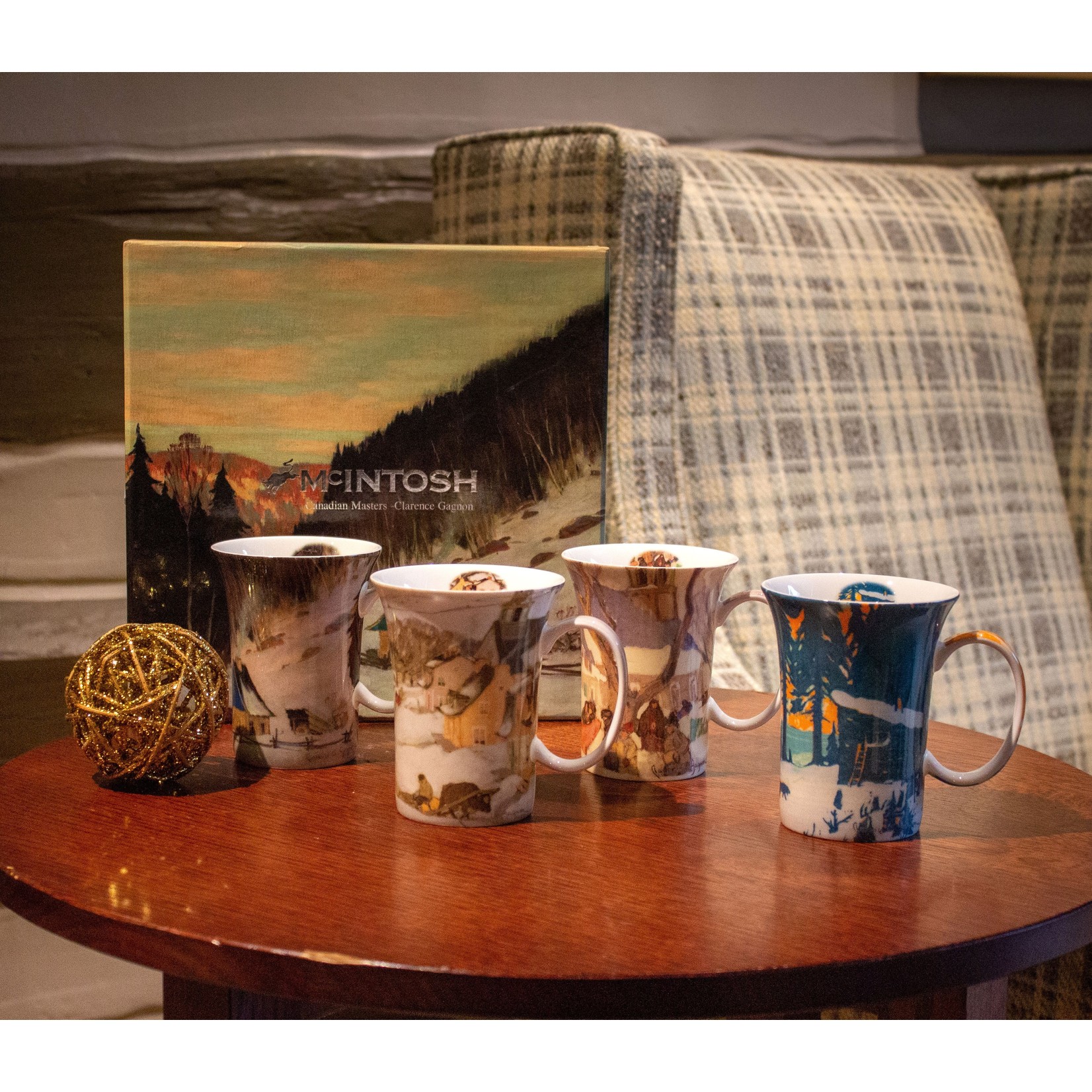 McIntosh Mug 4pc Set - Clarence Gagnon