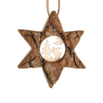 Waldfabrik Ornament Star Bark - Moose