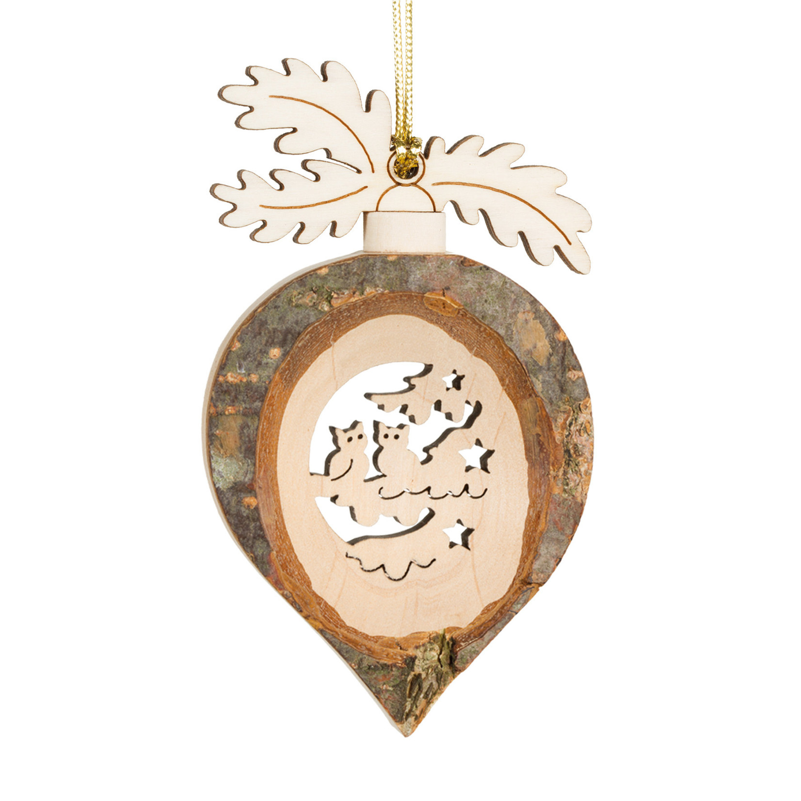 Waldfabrik Ornament Rain Drop - Owls in Tree