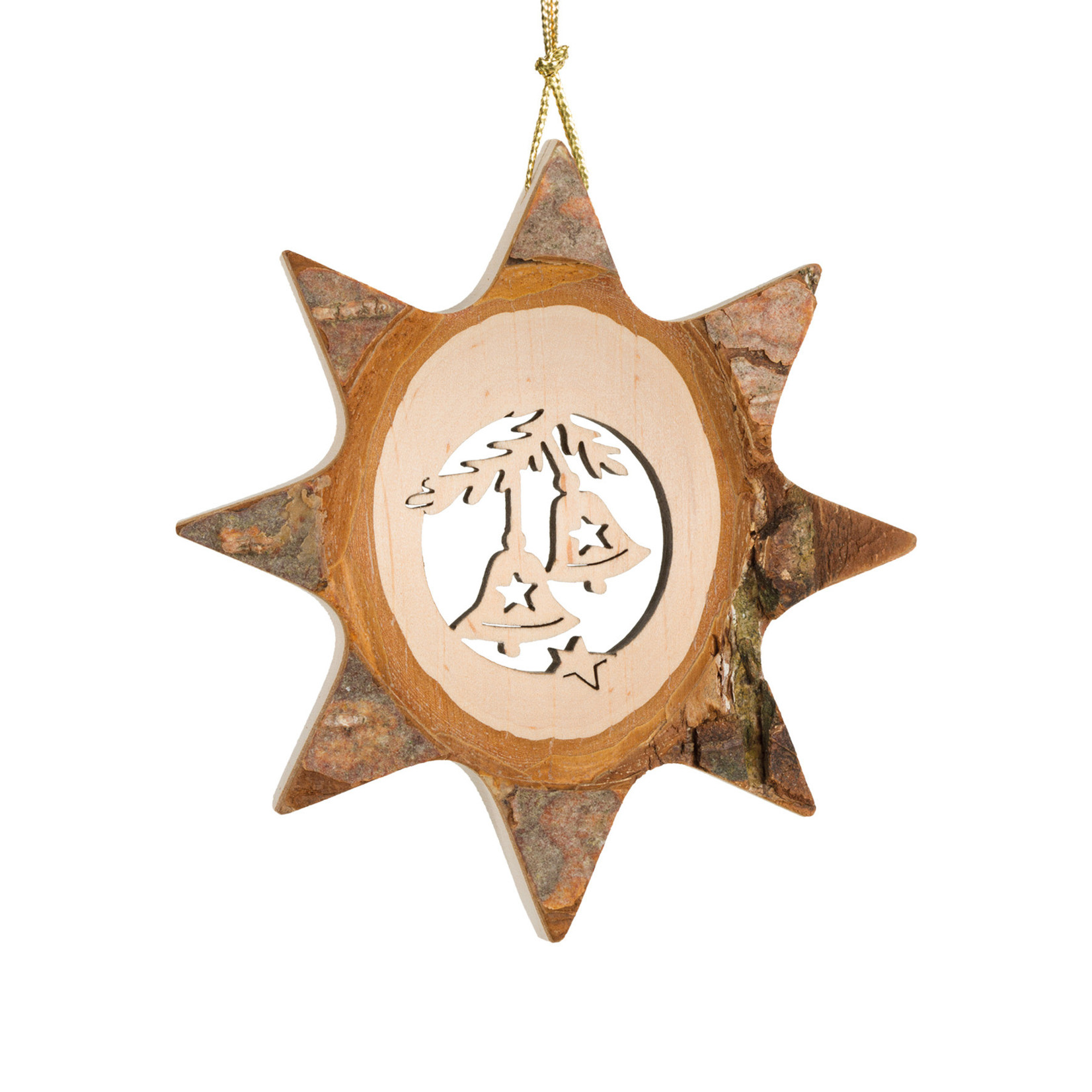 Waldfabrik Ornament Star Bark - Bells