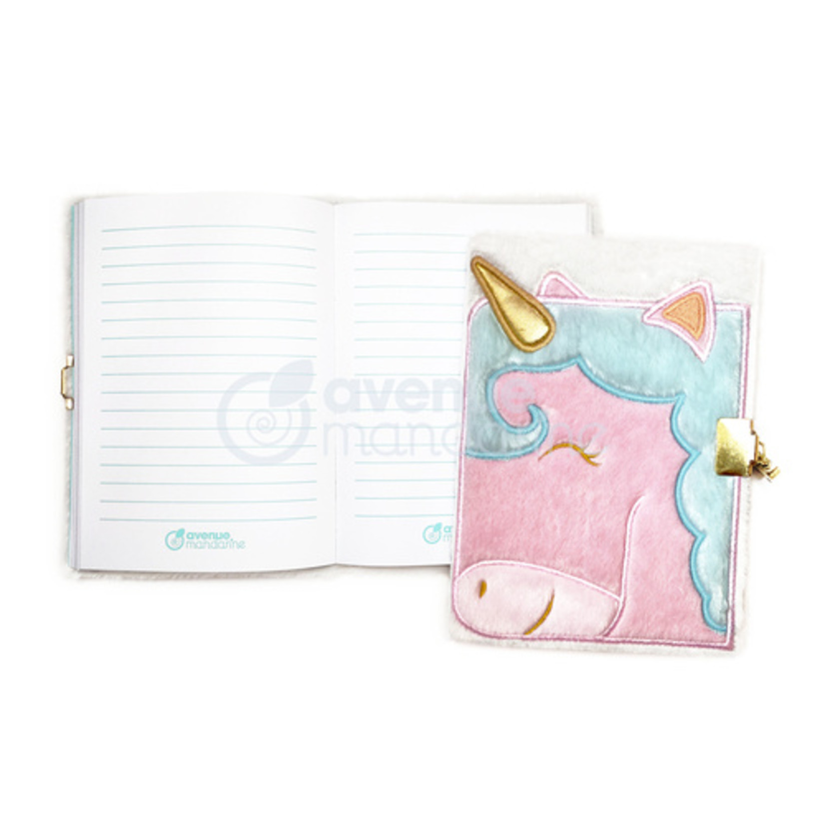 Avenue Mandarine Journal - Plush - Unicorn