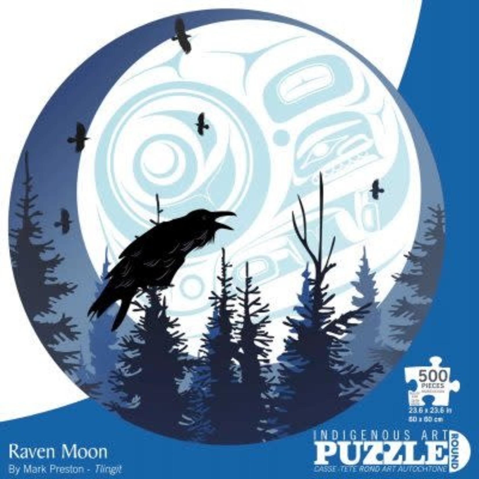 Indigenous Collection Puzzle Round - Preston - Raven Moon