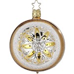 Inge - Glass Glass Ornament - 4" Reflector - Gold